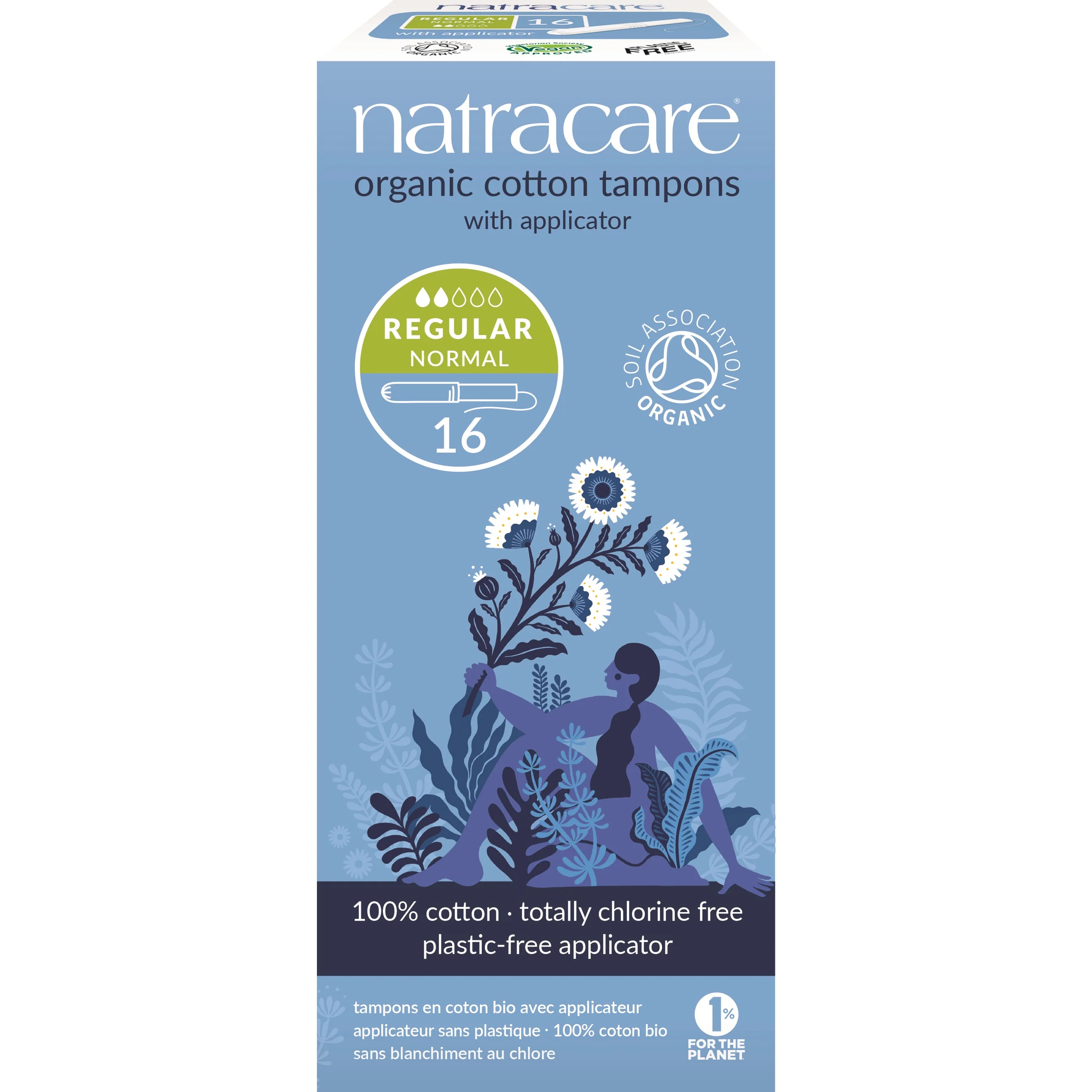 Premium Natracare Applicator Regular Tampons User-Friendly