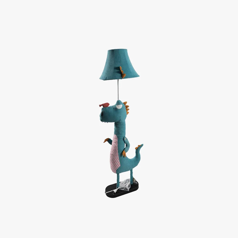 Versatile Minori Stehleuchte in Blaue Dinosaurier-Form Metall 130CM Lang Fine Crafted