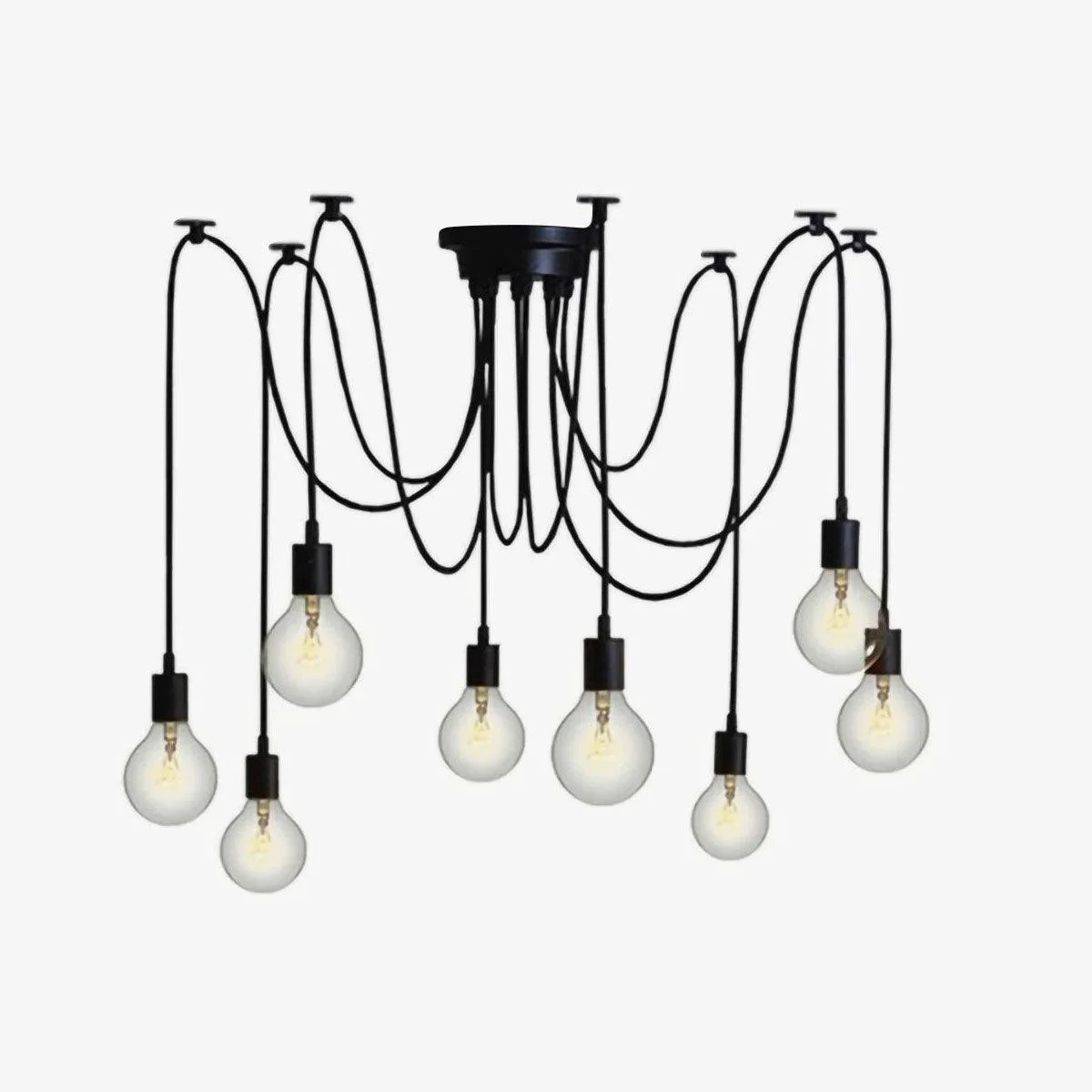 Casual Alessio Spider Kronleuchter 5 8 10 12 15-flammig 2 Farben Trusted
