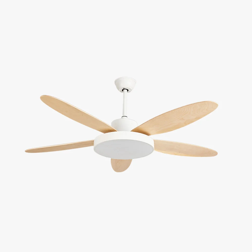 Sophisticated Haydn 5 Blätter Weiß und Schwarz Deckenventilator mit Beleuchtung ∅120 130 140CM Specialty