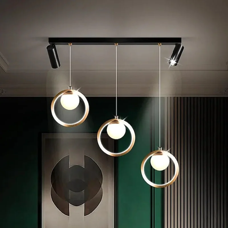 High-Quality Moderne Nordische Ring Kronleuchter Pendelleuchte für Esszimmer Restaurant Contemporary