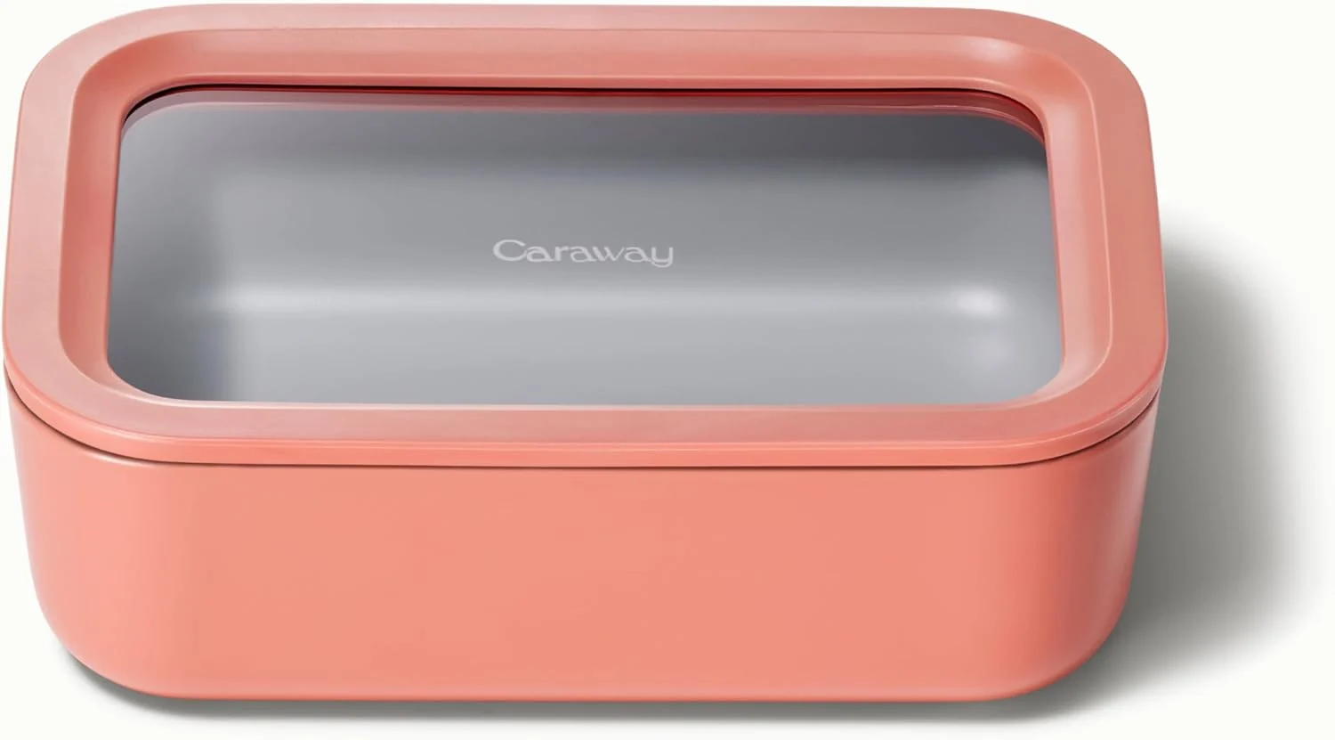 Powerful Caraway Glass Food Storage - 6.6 Cup Ceramic Coated Container - Non-Toxic Non-Stick Lunch Box With Lids - Dishwasher Oven Microwave Safe Next-Generation