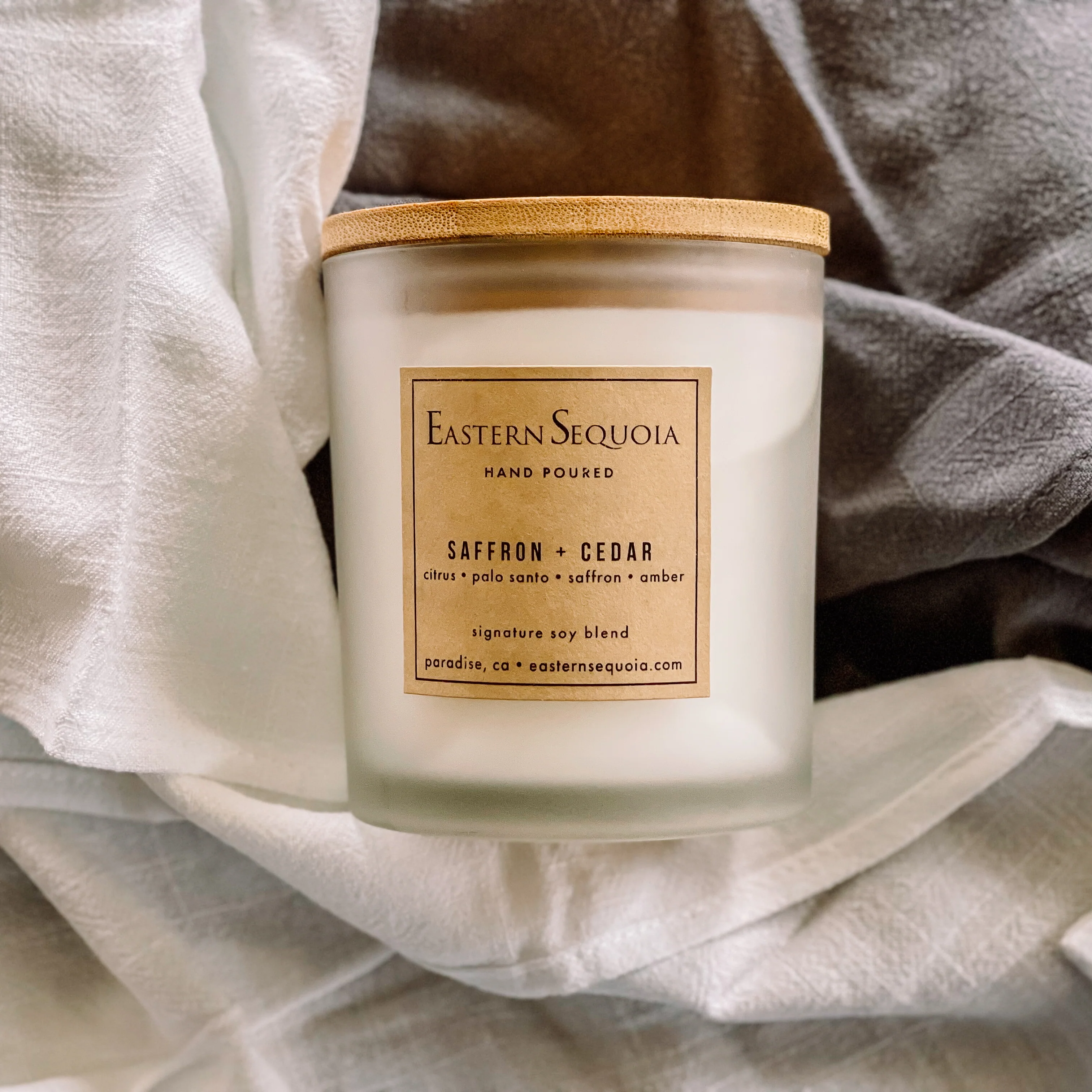 Carefully Designed Saffron Cedar Candle 11.5oz Elite