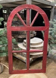 Unique Antique Red Window Frame Carefully Designed