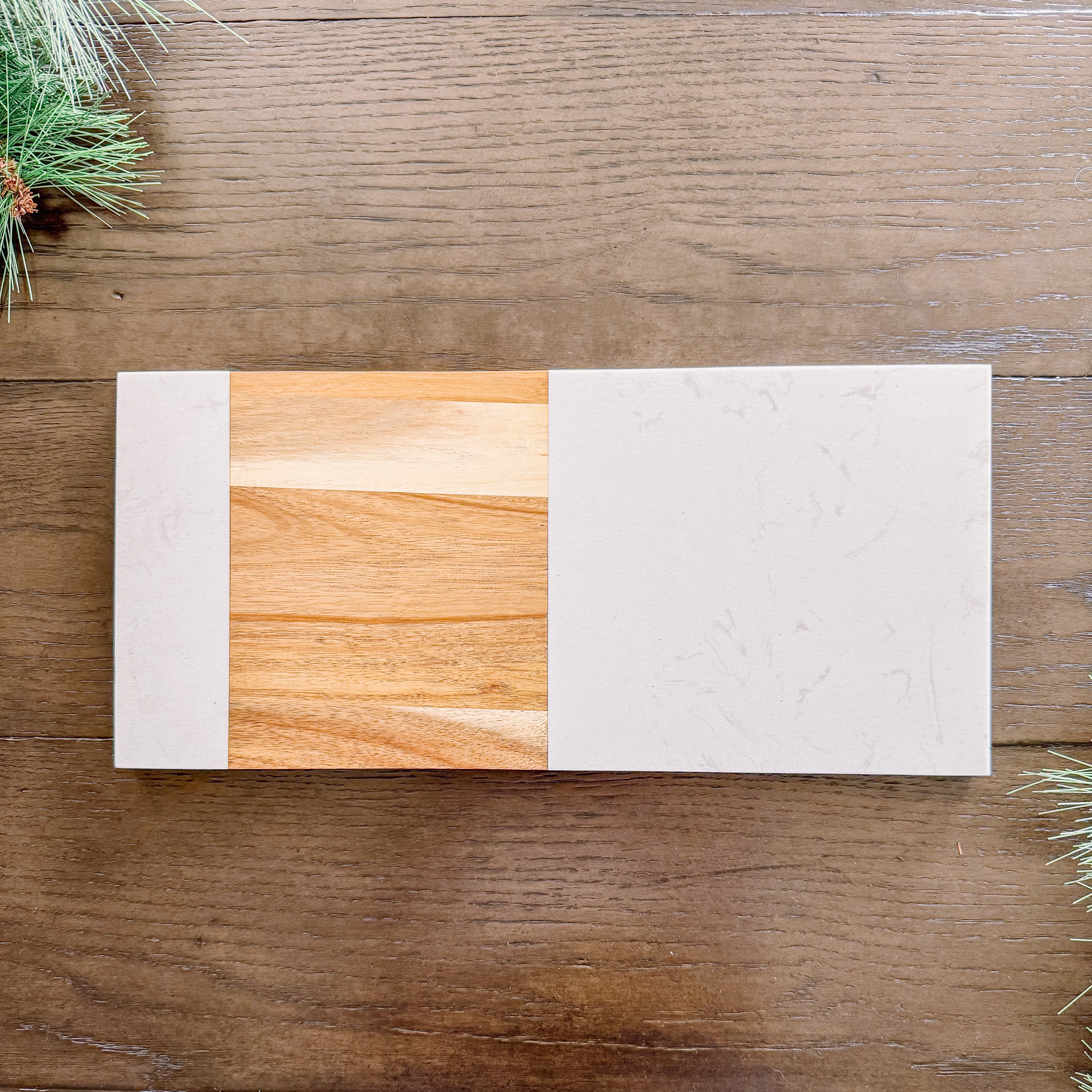 Convenient Marble Acacia Charcuterie Board 15 x 7 Elite