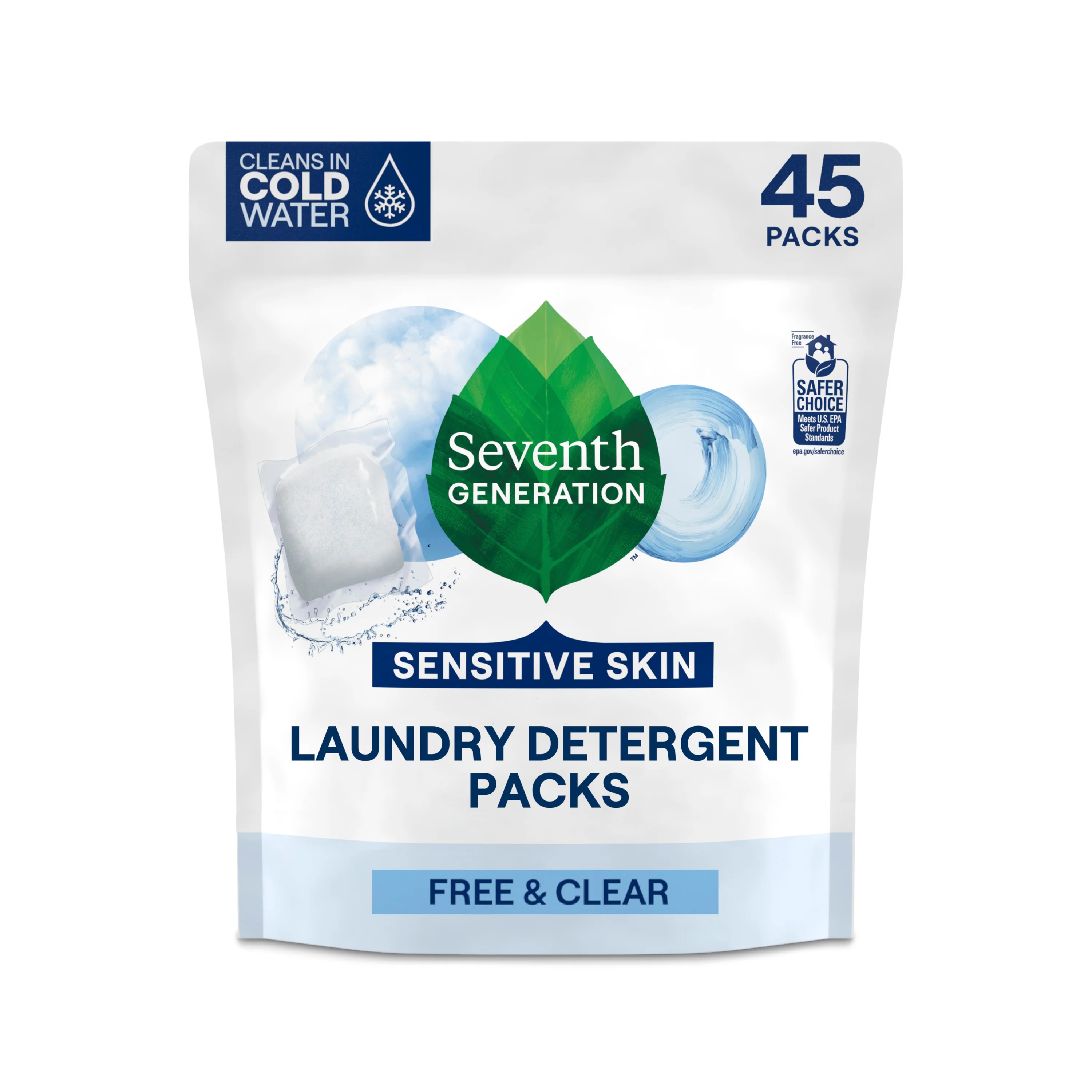 Reusable Seventh Generation Laundry Detergent Packs - Sensitive Skin Unique