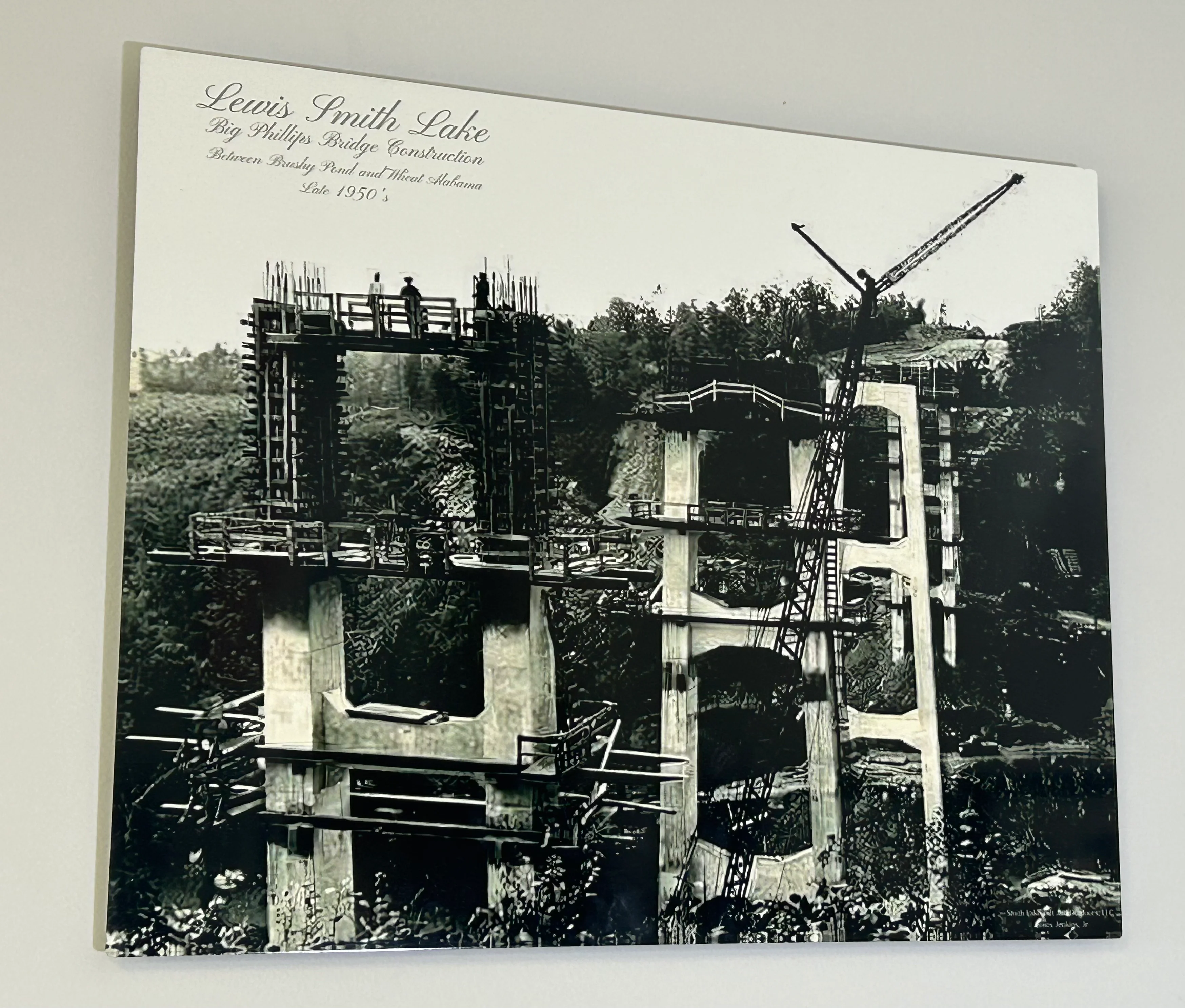 Easy-to-Use BTW3-C-16x20 Before the Water Release 3 Big Bridge Construction Photo 2 Top of the Tower. High-Quality