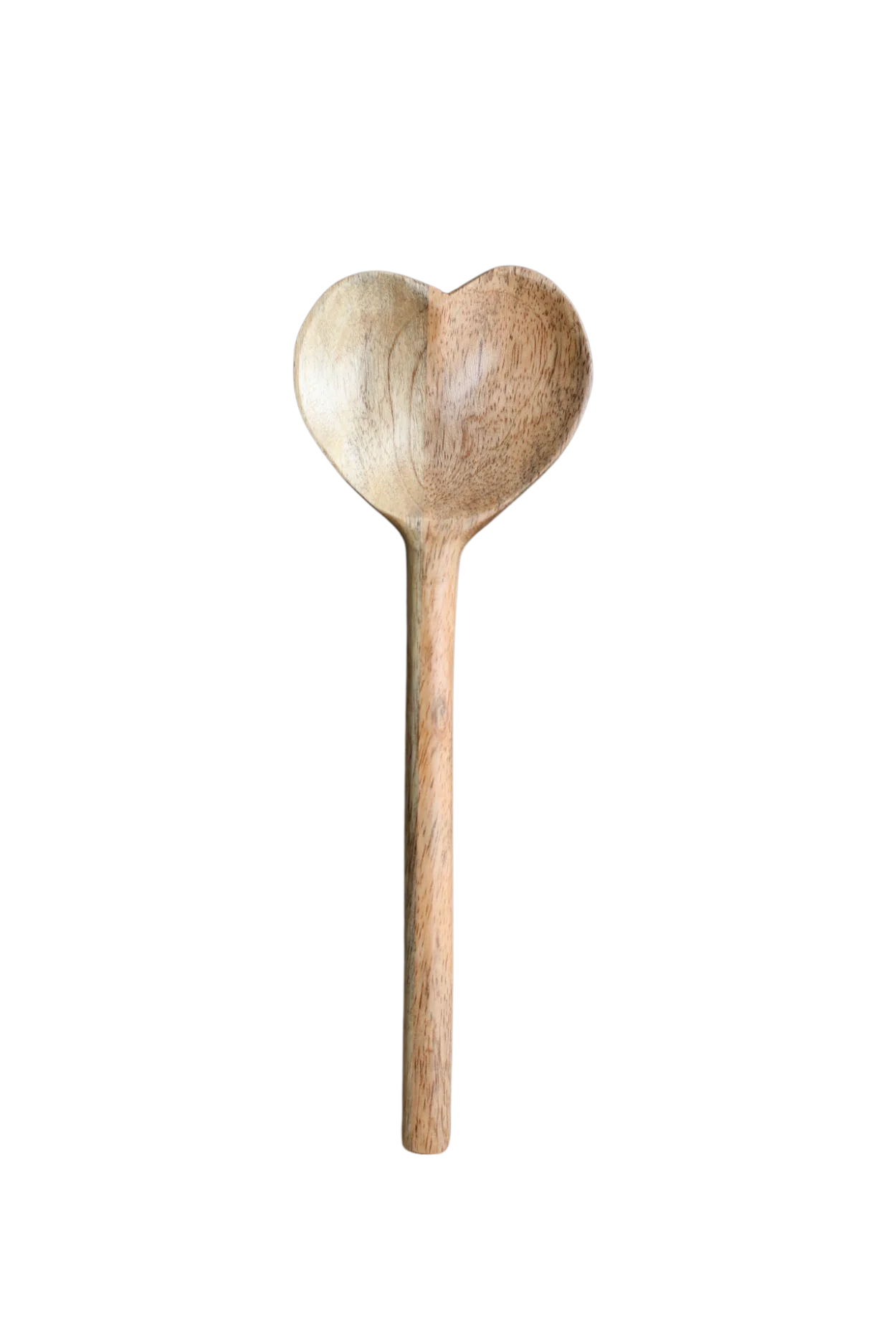 Smooth Heart Shaped Mango Wood Spoon Practical