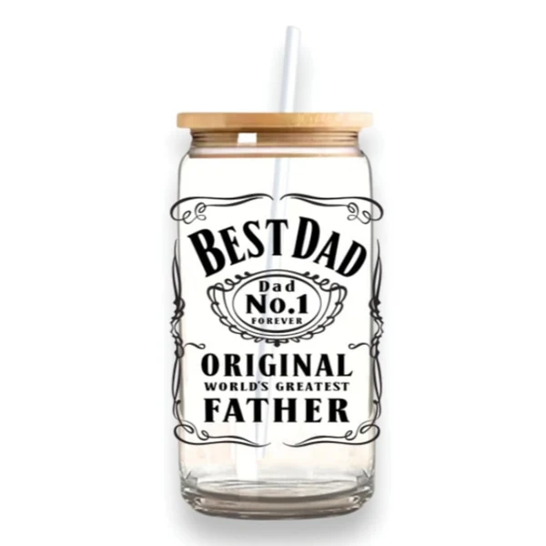 Superior Dad Glass Tumbler Recyclable