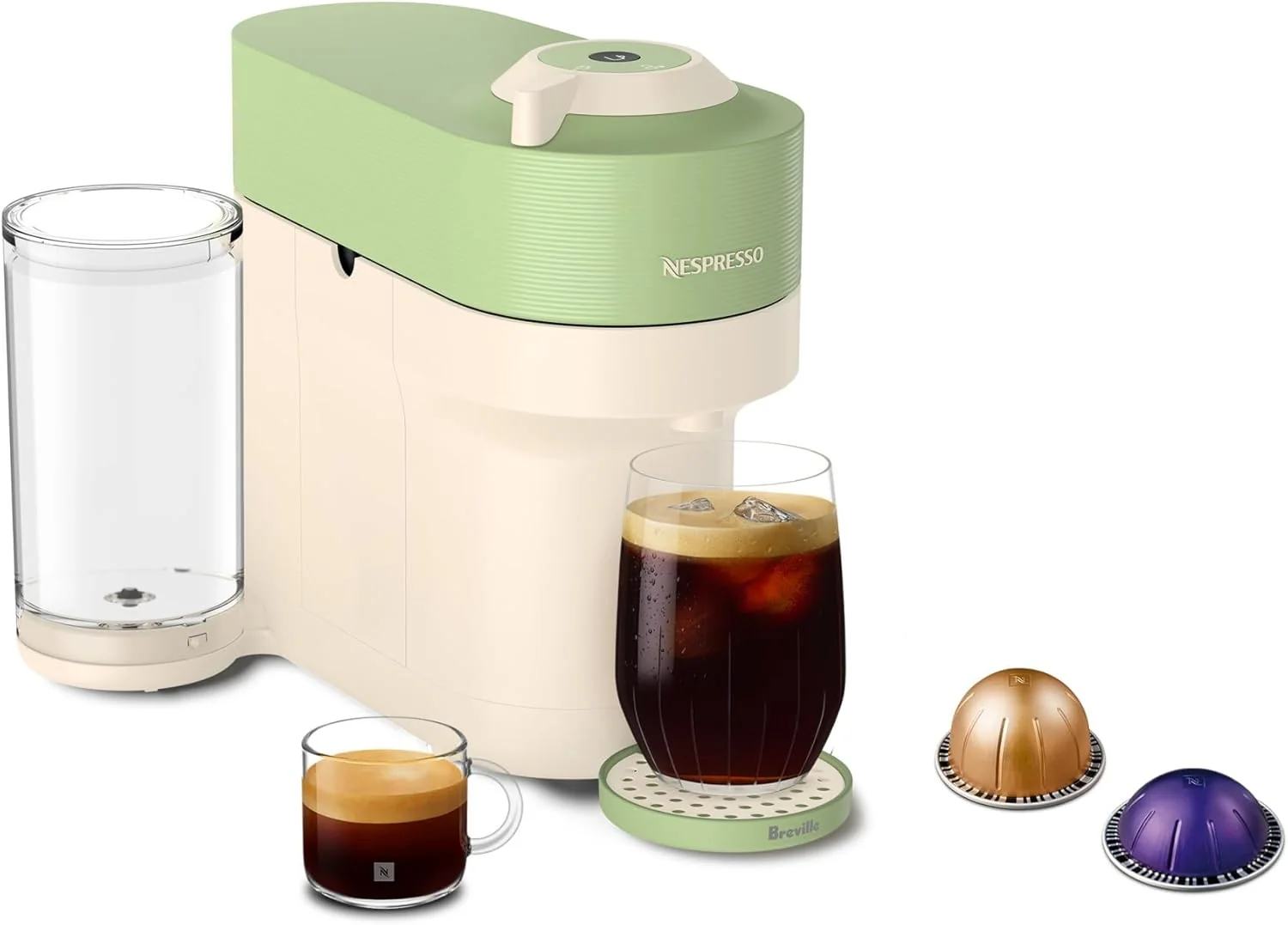 Soft Nespresso Vertuo Pop Summer Limited Edition by Breville Pistachio User-Friendly