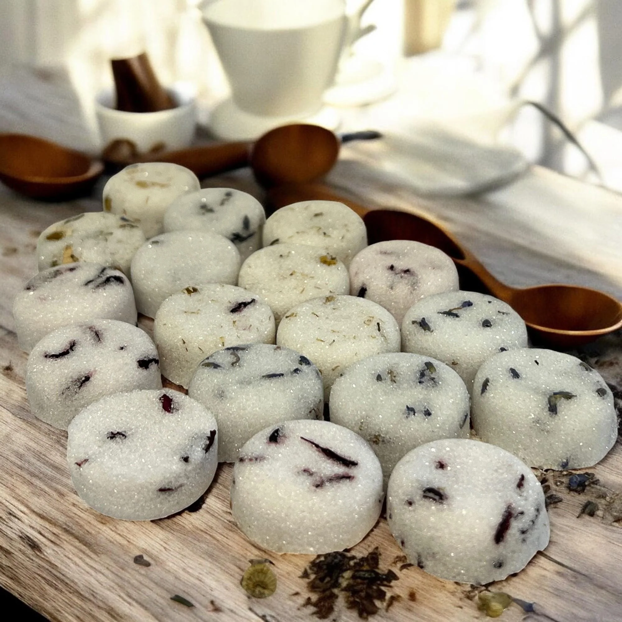 Breathable Herb Infused Sugar Cubes Gourmet Tea Coffee Sweetener Traditional