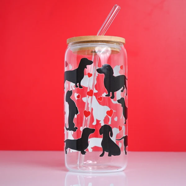 Stylish Dachshund Glass Tumbler Exceptional