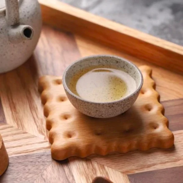 Superior Wooden Biscuit Coaster Minimalist