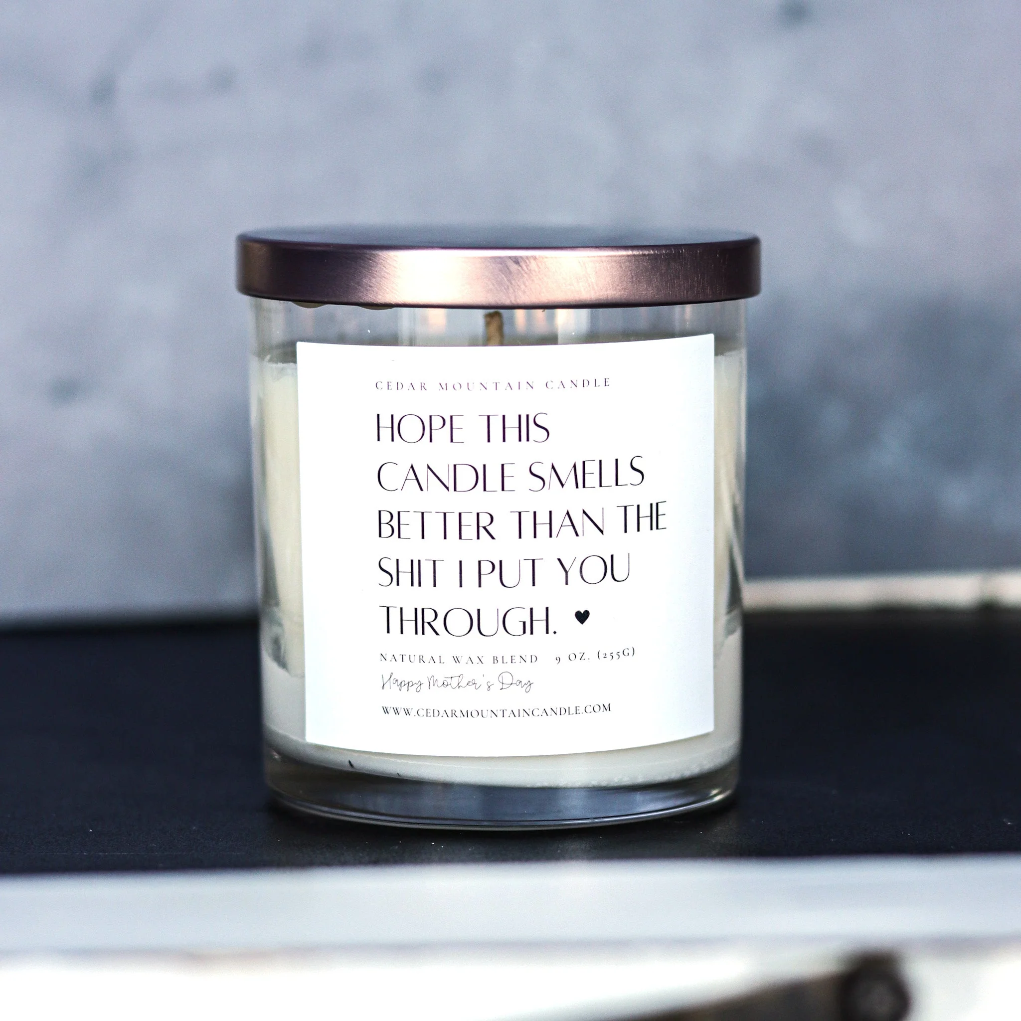 Consistent Hope this candle smells ... - Mother's Day Whiskey Glass Candle Modern
