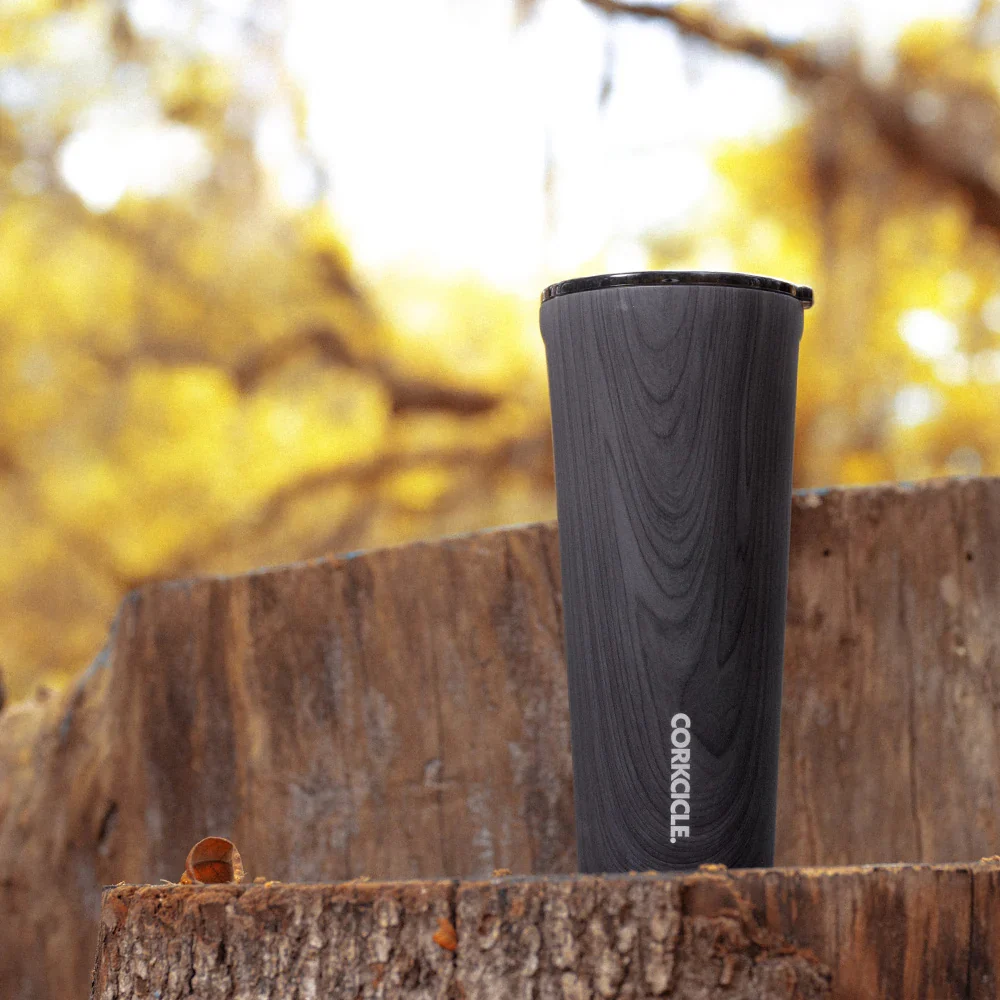 Carefully Designed Corkcicle Tumbler 24oz - Burnt Wood Practical