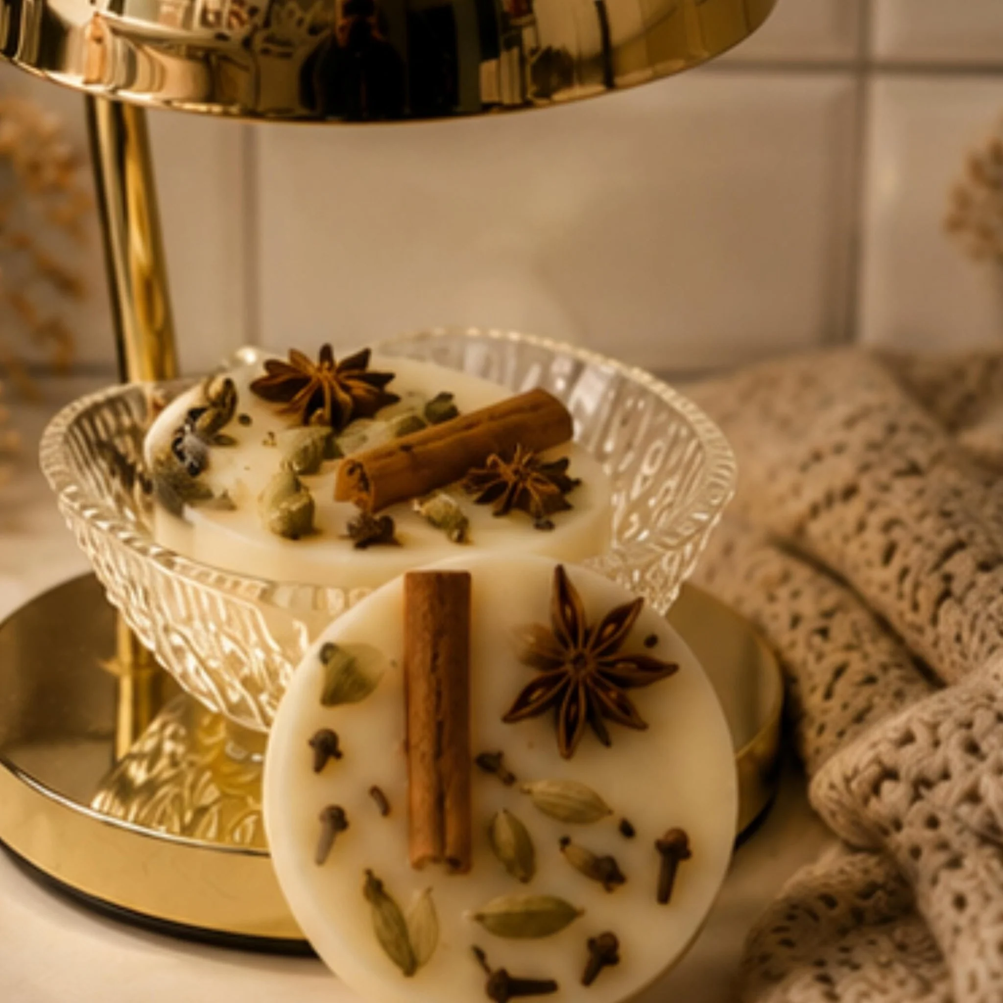 Classic Vanilla Chai Wickless Candle Melt Soy Wax Tart Spiced Comfort Aroma Clean