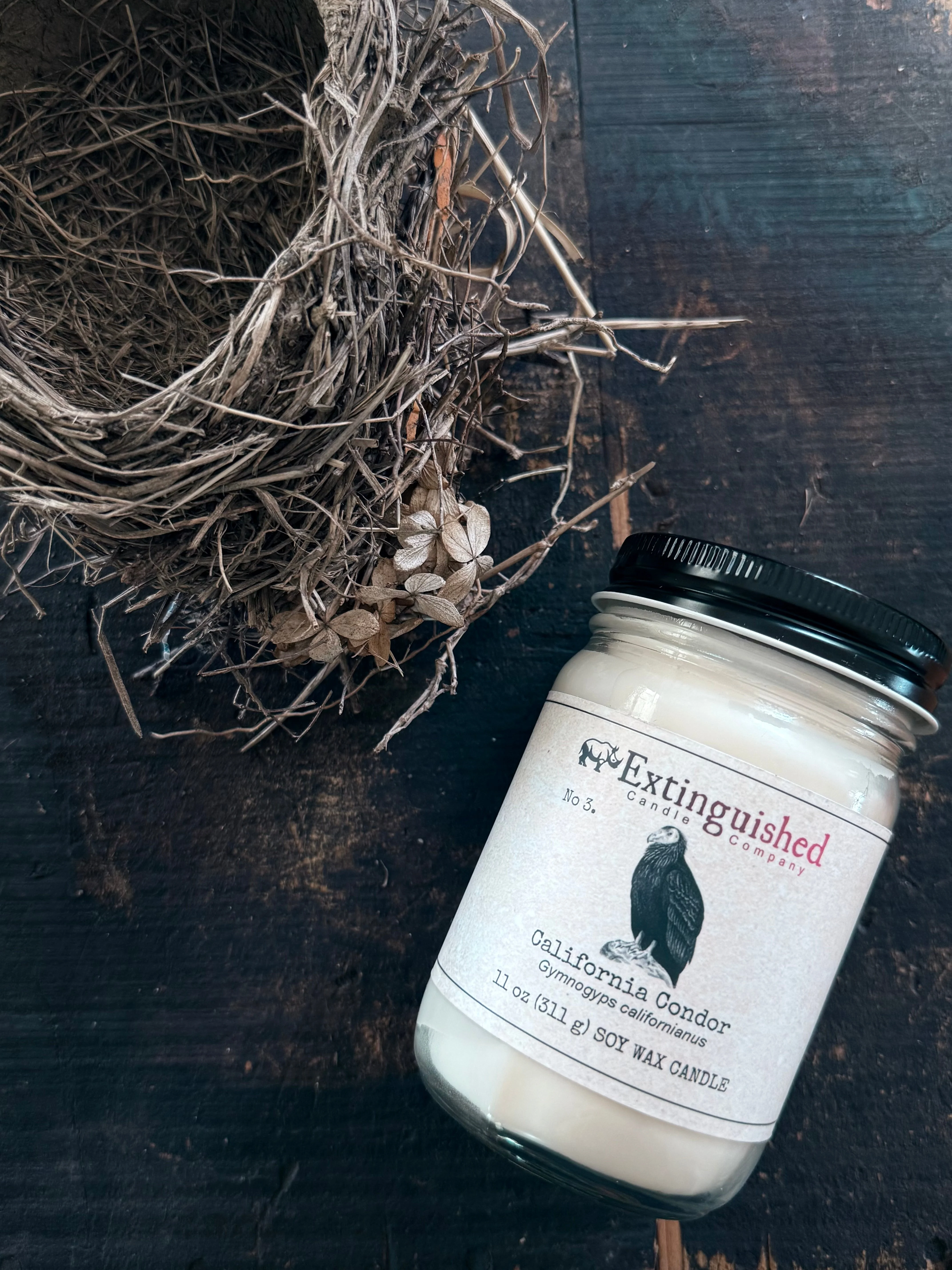 Crafted Extinguished Candle Co. No 3. California Condor Consistent