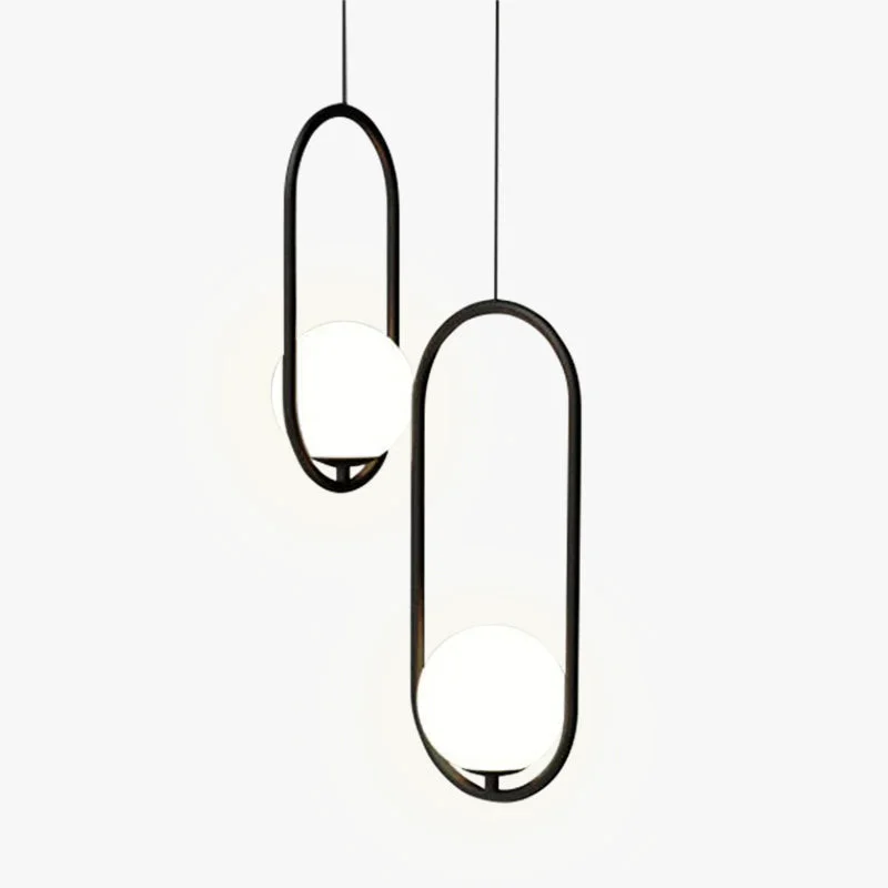 Exceptional Valentina Globe Pendant Light Gold Black Minimalist