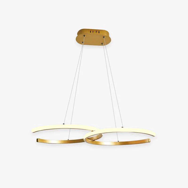 Detailed Modern Minimalist Pendant Light Double-C Crafted
