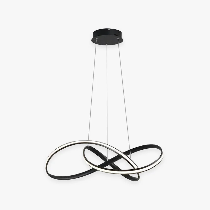 Reusable Pendant Light linear Modern Acrylic Metal Black White Dining Room Solid
