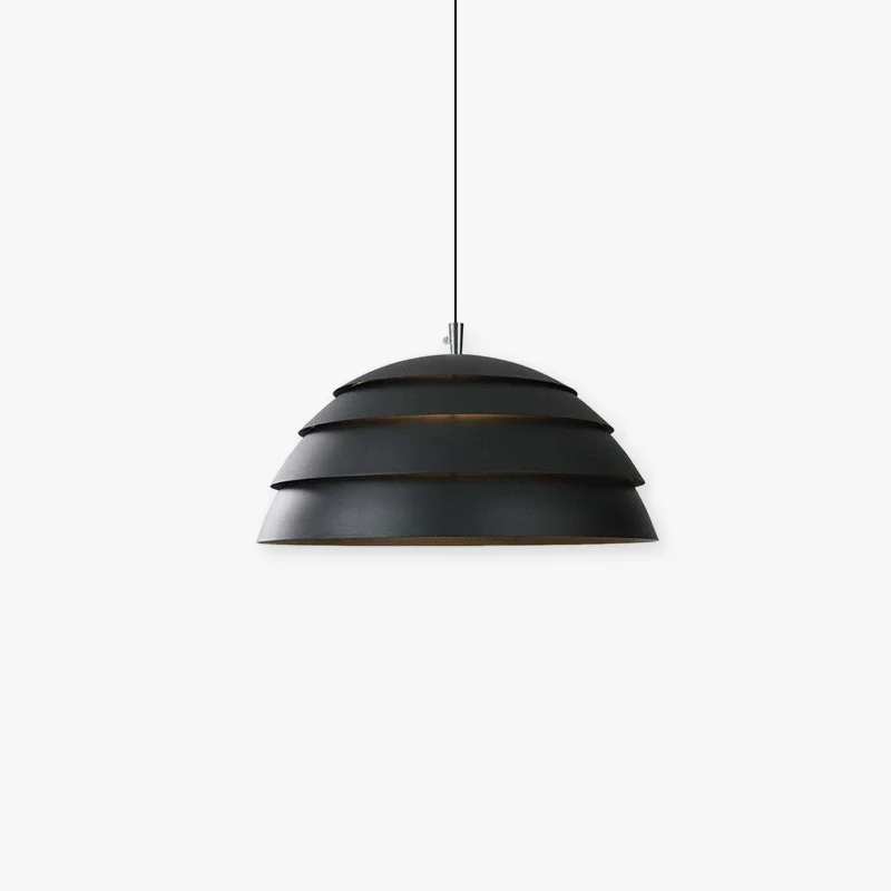 Exclusive Nazifa Design Semi-Globe Metal Pendant Light Black White Relaxed
