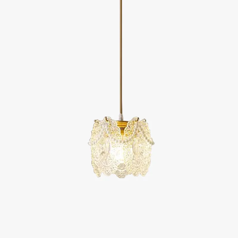 Comfortable Kirsten French Lacey Flower Metal Acrylic Pendant Light White Efficient
