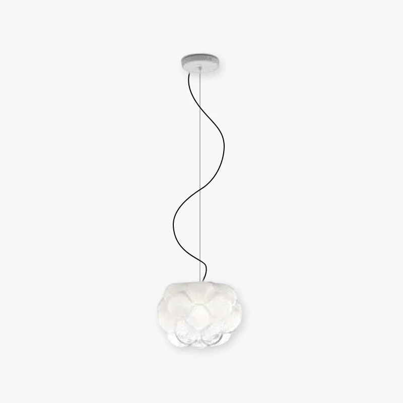 High-Grade Modern Bostock Cloud Glass Pendant Light White Unique