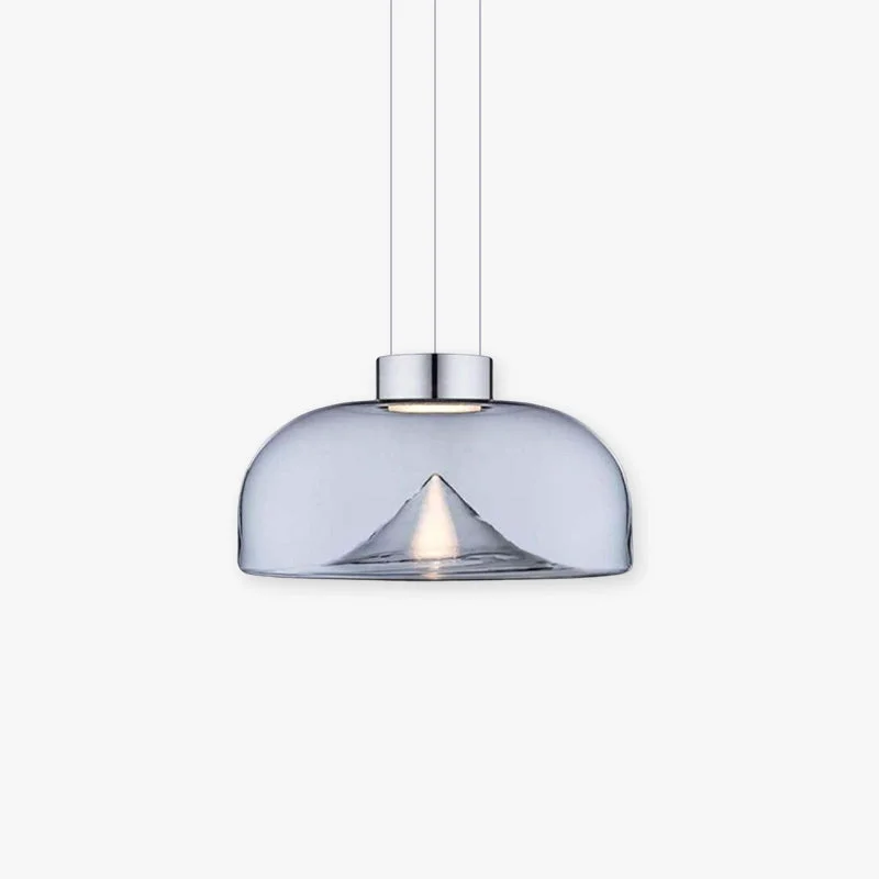Excellent Herbert Modern Mountain Glass Pendant Light Exclusive