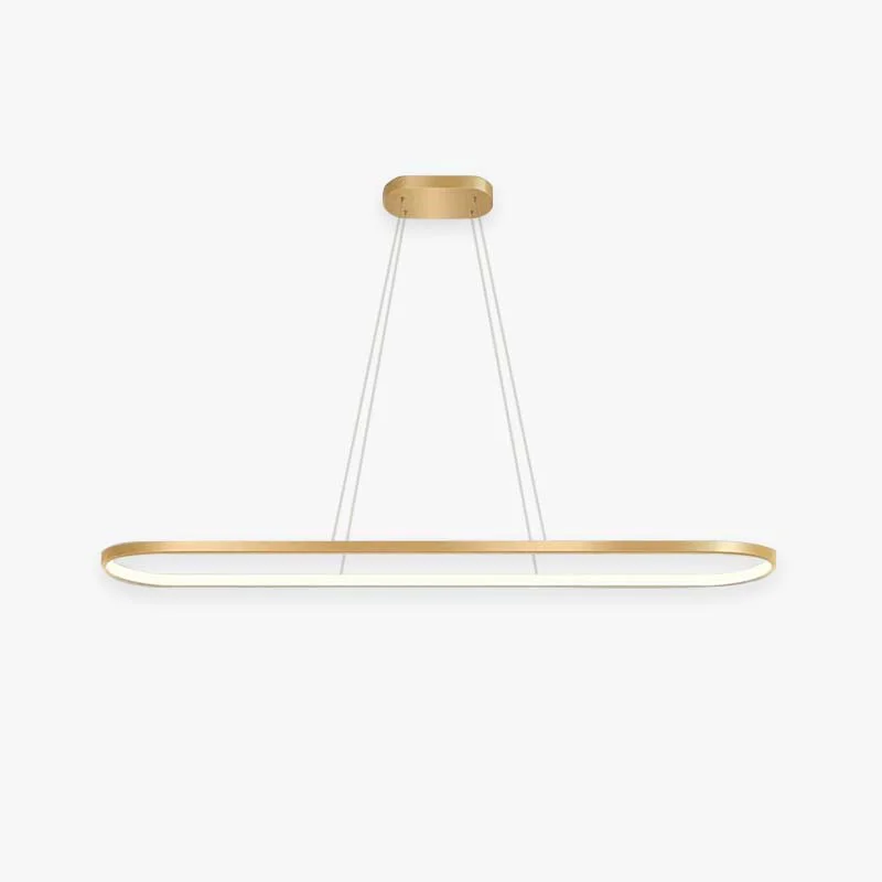 Efficient Edge Oval Minimalist Hanging Pendant Light Black White Gold Elite