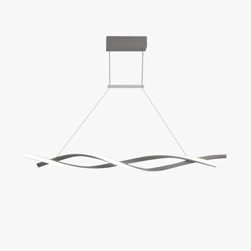 High-Performance Modern Minimalist Nordic Cross-Curved Metal Pendant Light Black Gray Verified