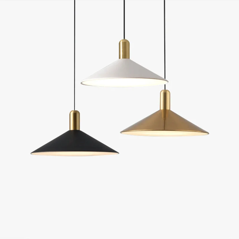 Contemporary Carins Vintage Pendant Light Black White Gold Reusable