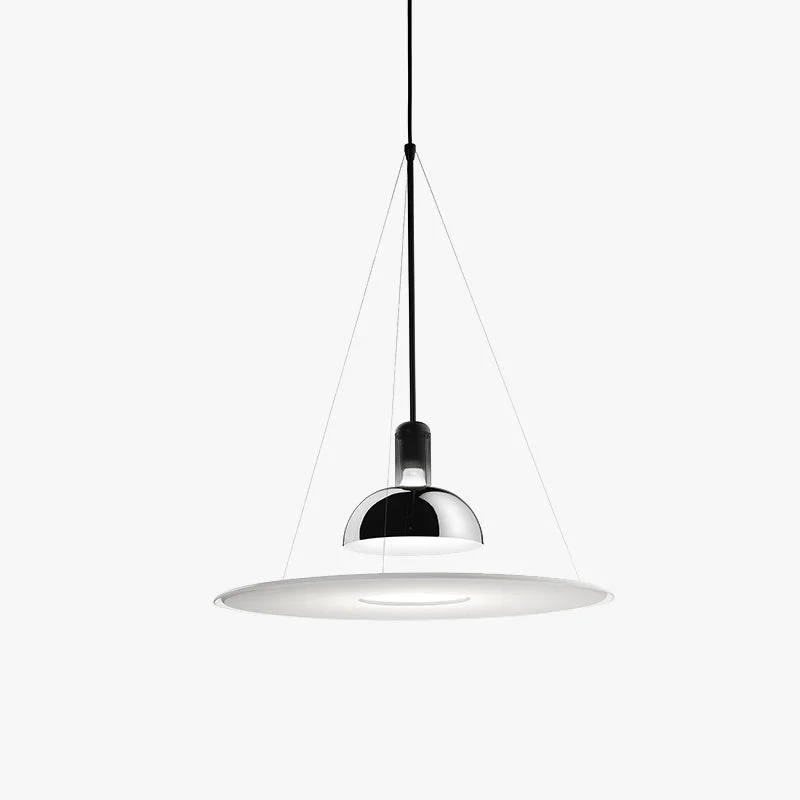 Fast Levi Modern Minimalist Nordic Bell Metal Acrylic Pendant Light Chrome Black Original