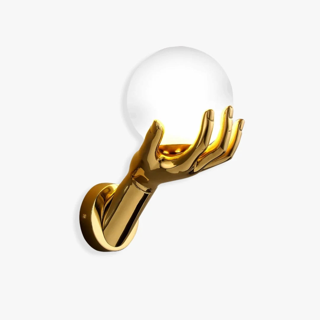 Smooth Copper Hand Wall Lamp Reliable