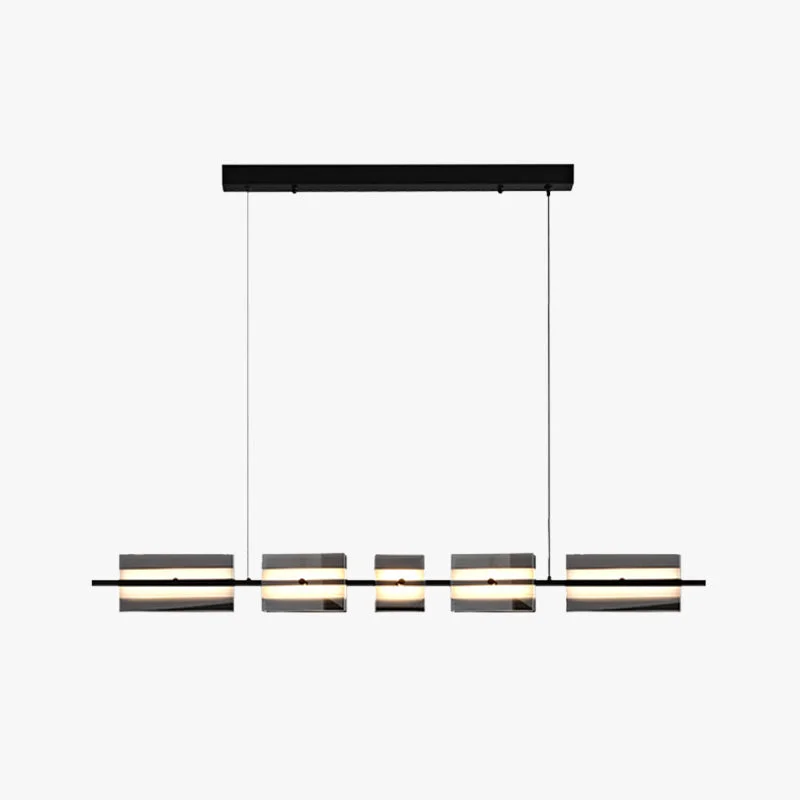 Pure Evette Modern Nordic Linear Copper Glass Pendant Light Brass Black Expertly Made