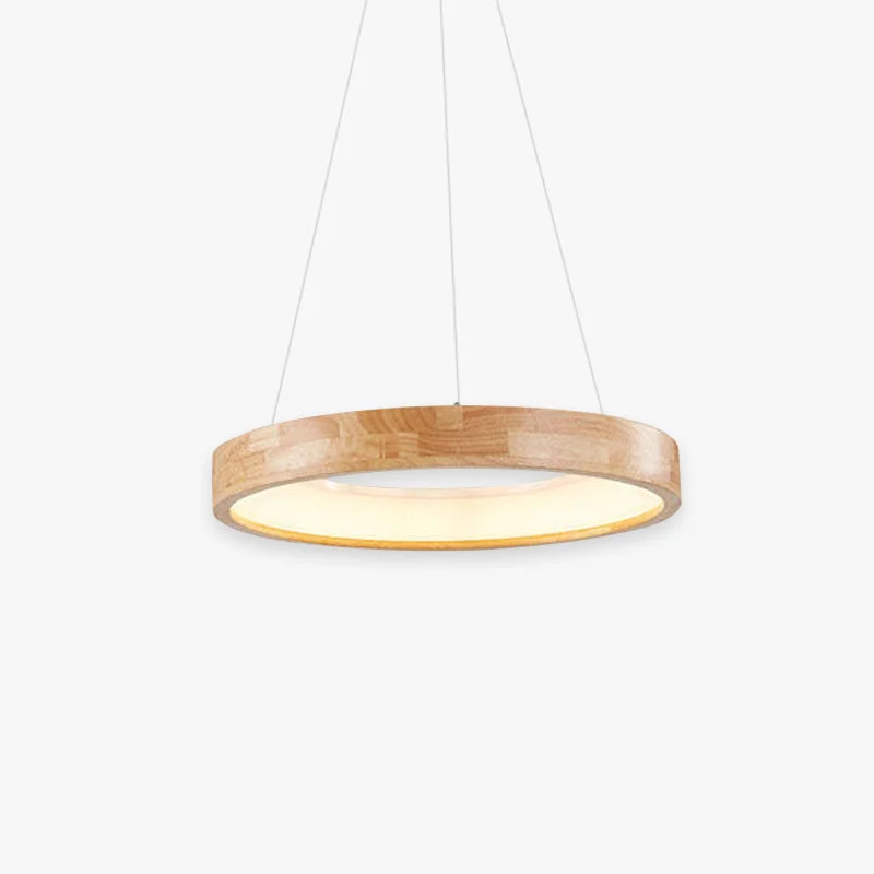 Comfortable Ozawa Modern Ring Wood Pendant Light Fast