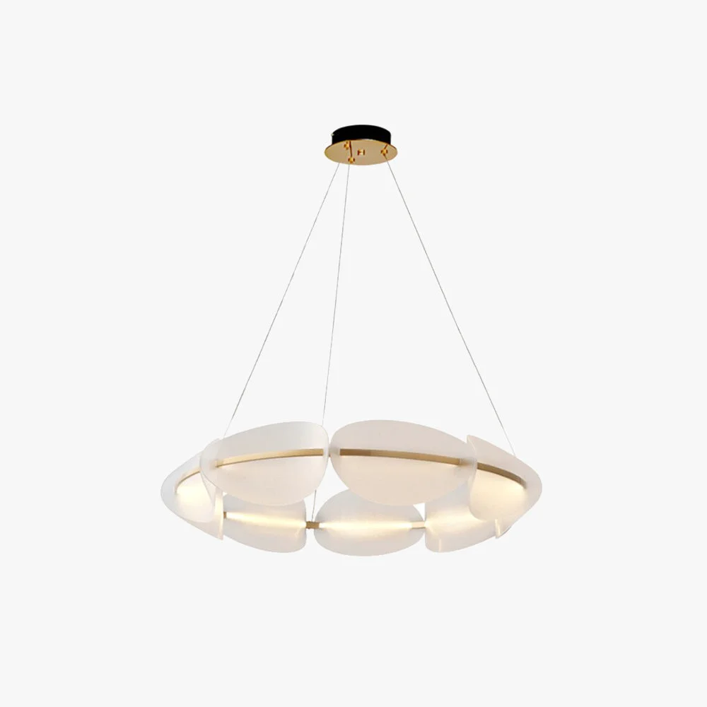 Proven Bella Modern Ring Metal Pendant Light White World-Class