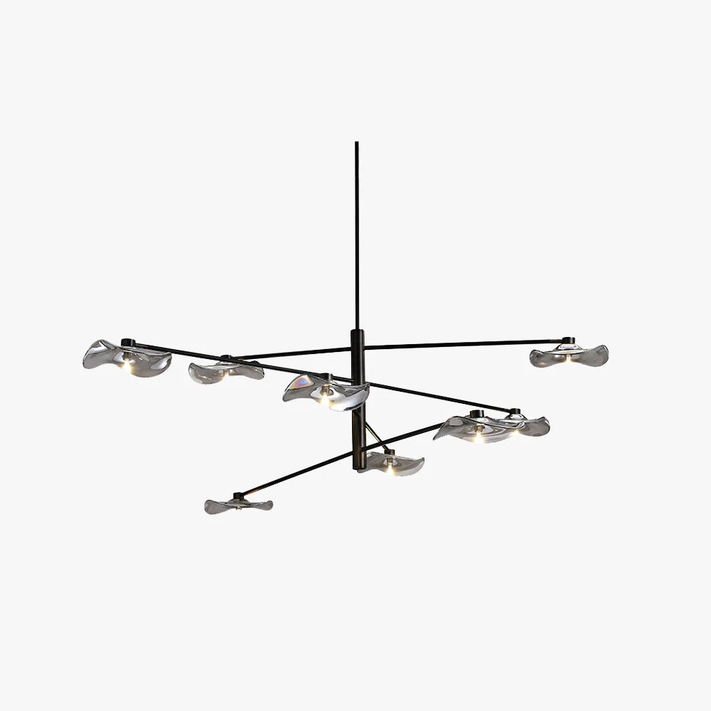 Pure Carins Modern Branch Metal Pendant Light Clear Multicolor Enhanced