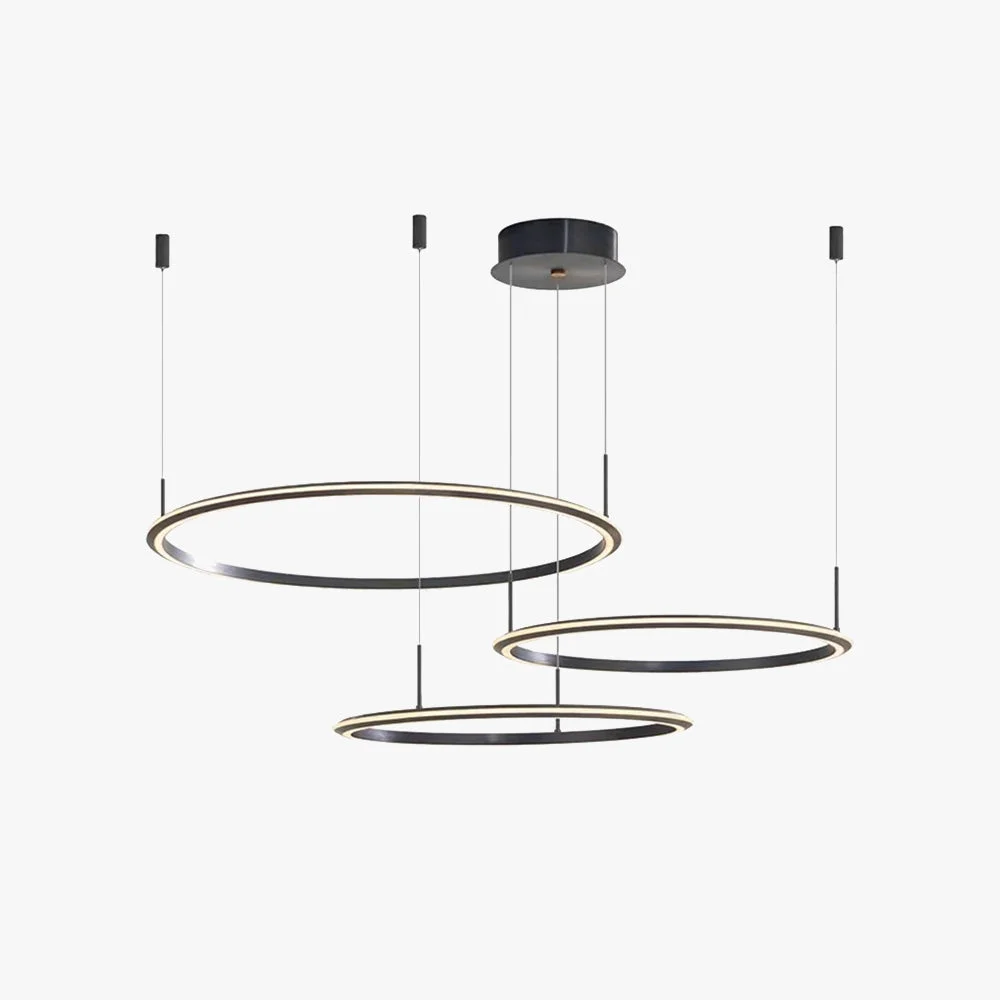 Expertly Made Arisha Minimalist Ring Metal Pendant Light Black Superior