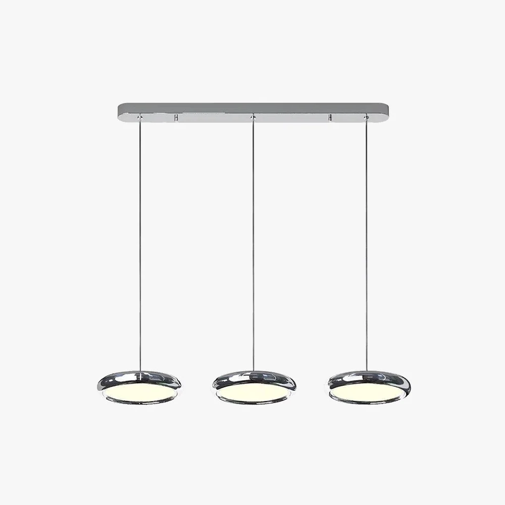 High-Grade Welsh Minimalist Circular Metal Pendant Light Silver Gold Rose Gold Effective
