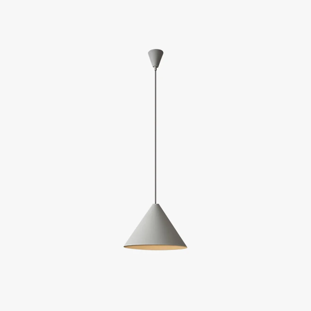 Innovative Carins Minimalist Cone Metal Pendant Light Gray Genuine
