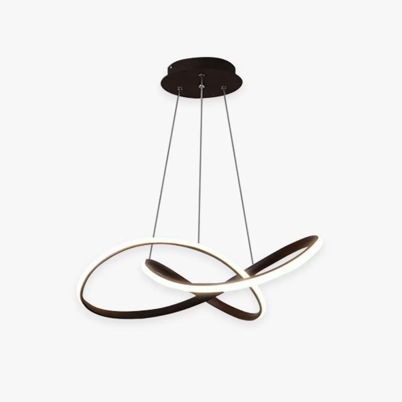 Safe Modern Led Pendant Light Black White Living Room Bedroom User-Friendly