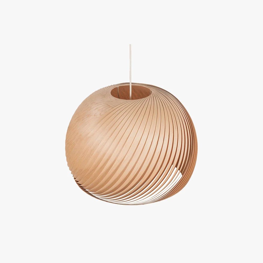 Efficient Ozawa Farmhouse Semi Metal Pendant Light Brown Wood Original Design