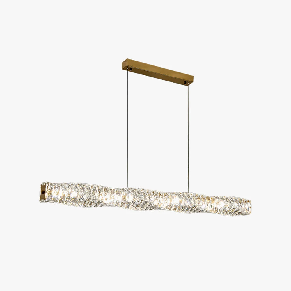 Enhanced Kristy Crystal Sliver and Gold Pendant Light Stainless Steel High-Performance
