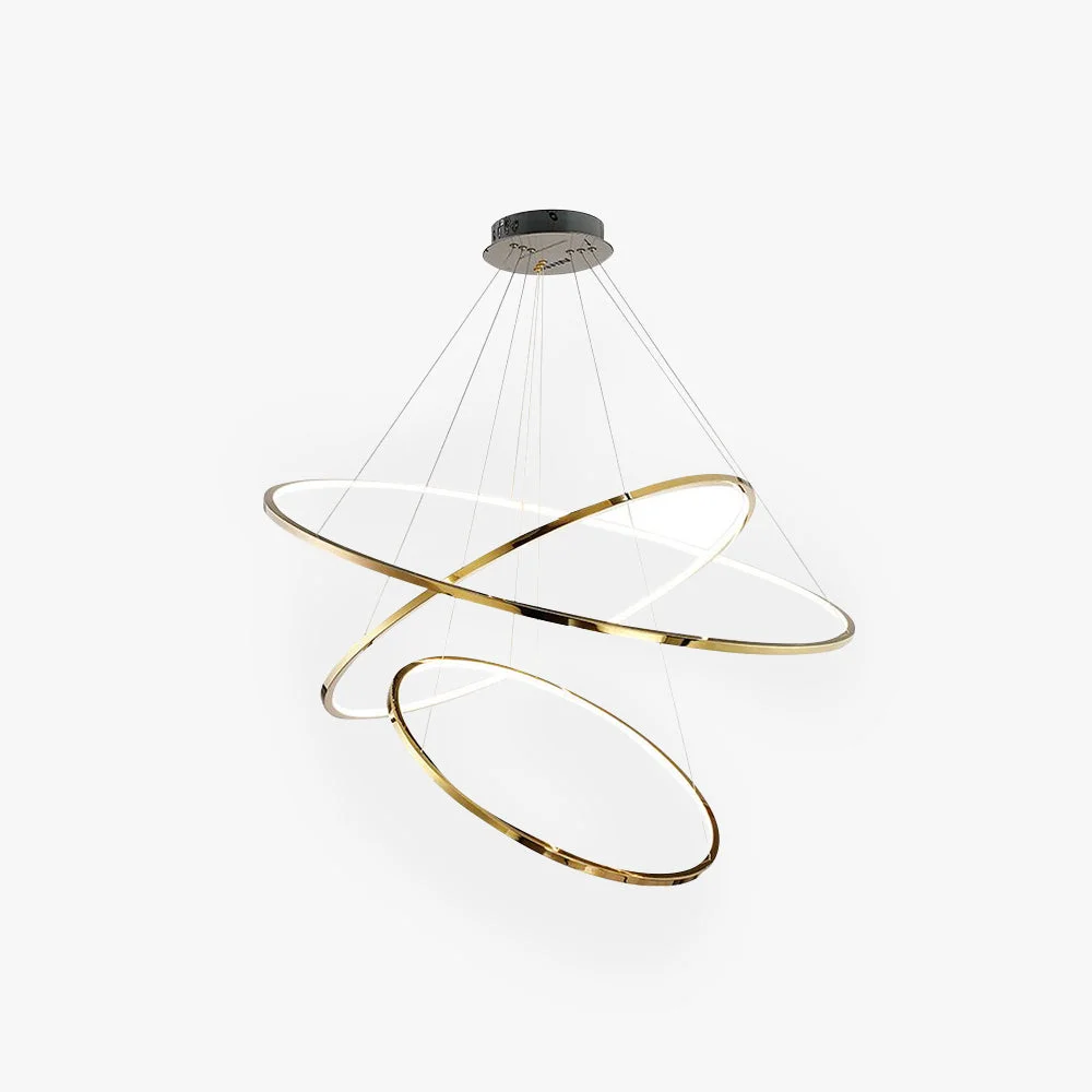 Proven Arisha Minimalist Ring Metal Pendant Light Gold Living Room Contemporary