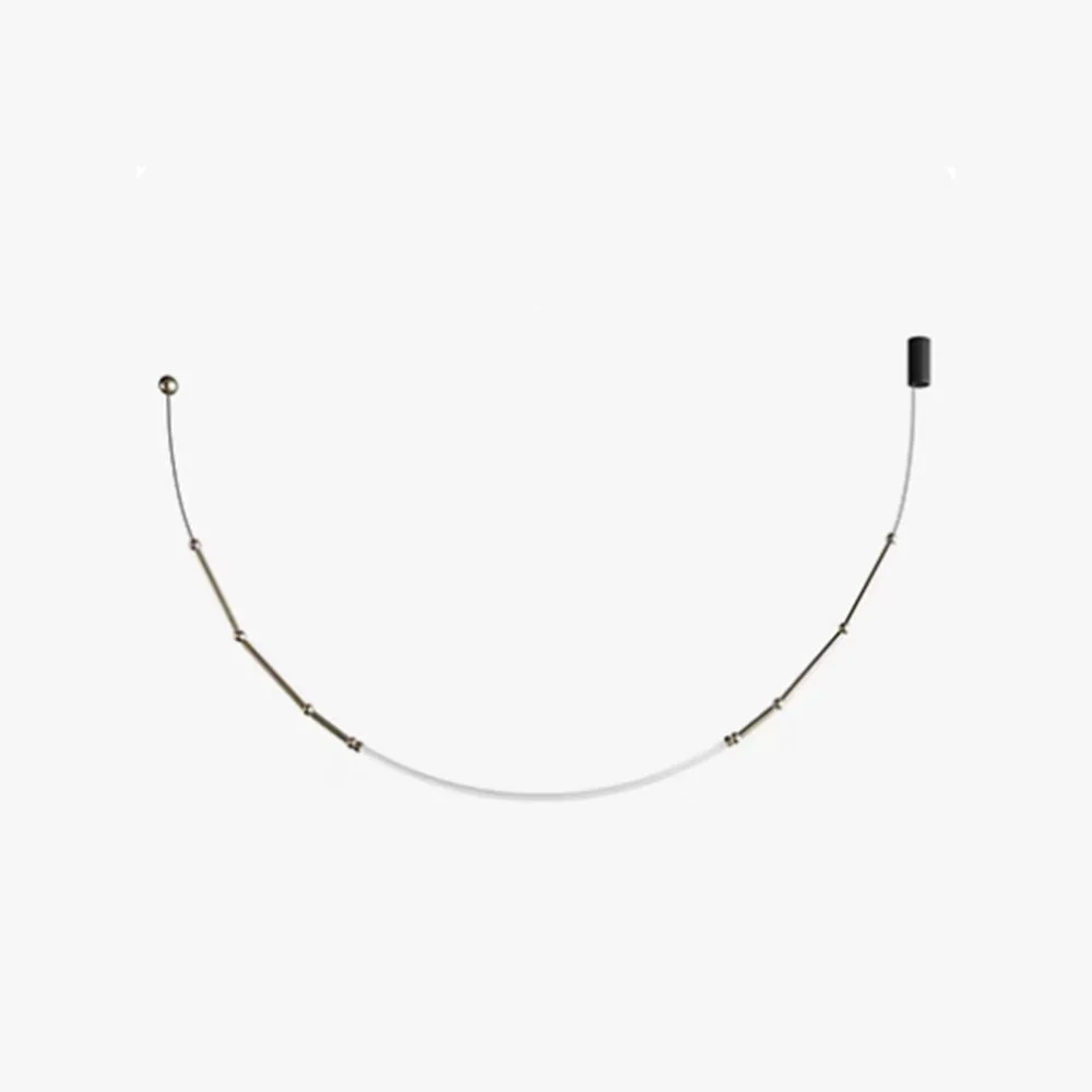 Superior Edge Modern Linear Metal Silicone Pendant Light Black Original Design