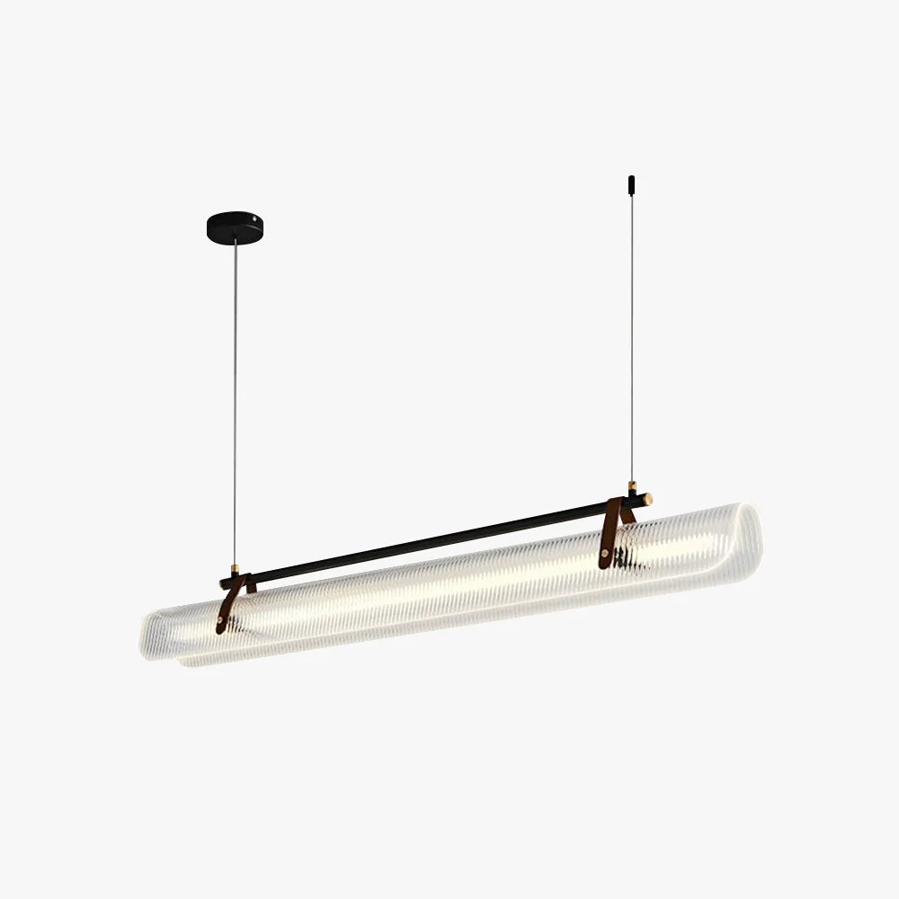 Selected Edge Pendant Light Linear Modern Acrylic Metal Black Gold Study Functional