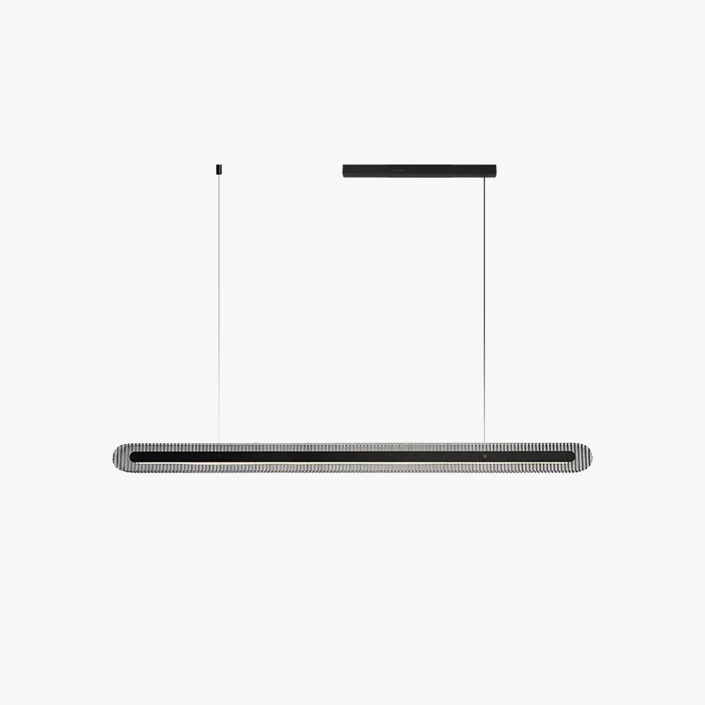 Stylish Evette Minimalist Linear Metal Acrylic Pendant Light Black Expertly Made