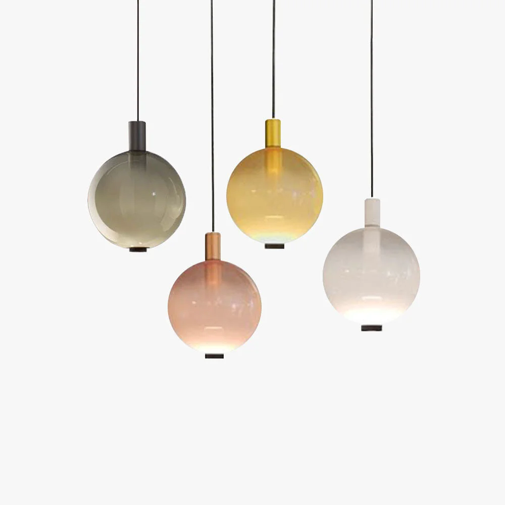 Optimized Valentina Elegant Led Pendant Light Multicolor Metal Glass Living Room Expertly Made