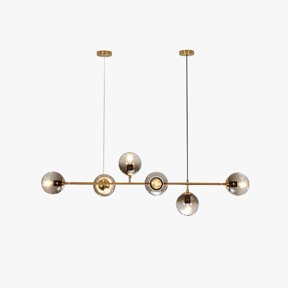 Original Valentina Modern Bubble Metal Glass Pendant Light Gold Dependable