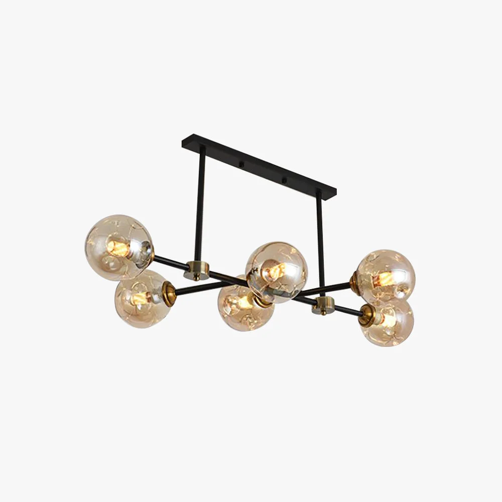 Professional Valentina Decorative LED Glass Bubble Pendant Light Amber Versatile
